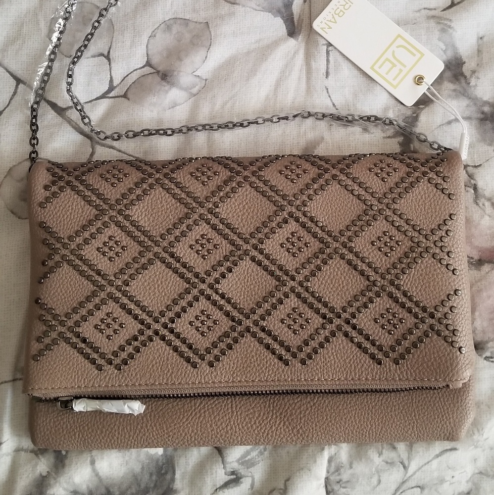 Studded Mauve Clutch/Crossbody